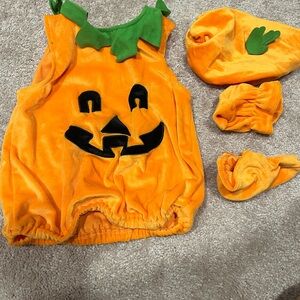 Pumpkin Costume for Kids - Orange and Green